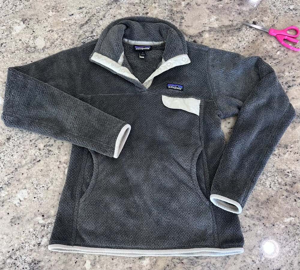 Patagonia Re-Tool Snap-T Pullover Size S Gray Fleece